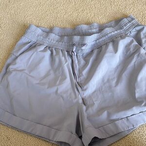 Light Gray purple lululemon Drawstring Shorts 10